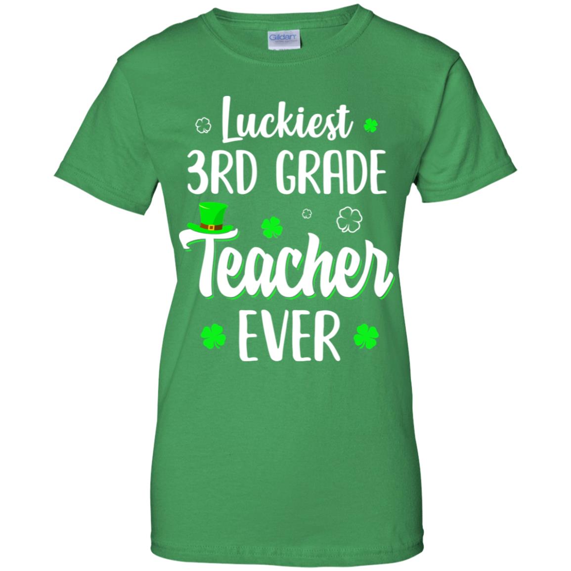 Luckiest 3rd Grade Teacher Ever Irish St Patricks Day T-Shirt & Hoodie | Teecentury.com