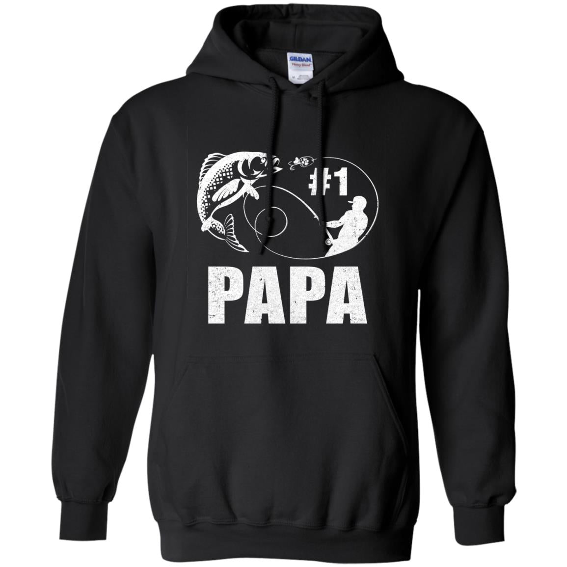 #1 Papa Fishing Fisherman Best Fathers Day Gift T-Shirt & Hoodie | Teecentury.com