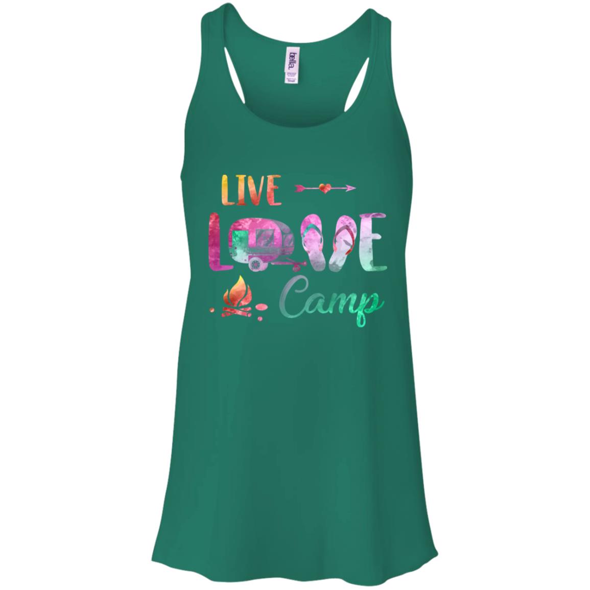 Live Love Camp Car Flip Flops Camping Gifts T-Shirt & Tank Top | Teecentury.com