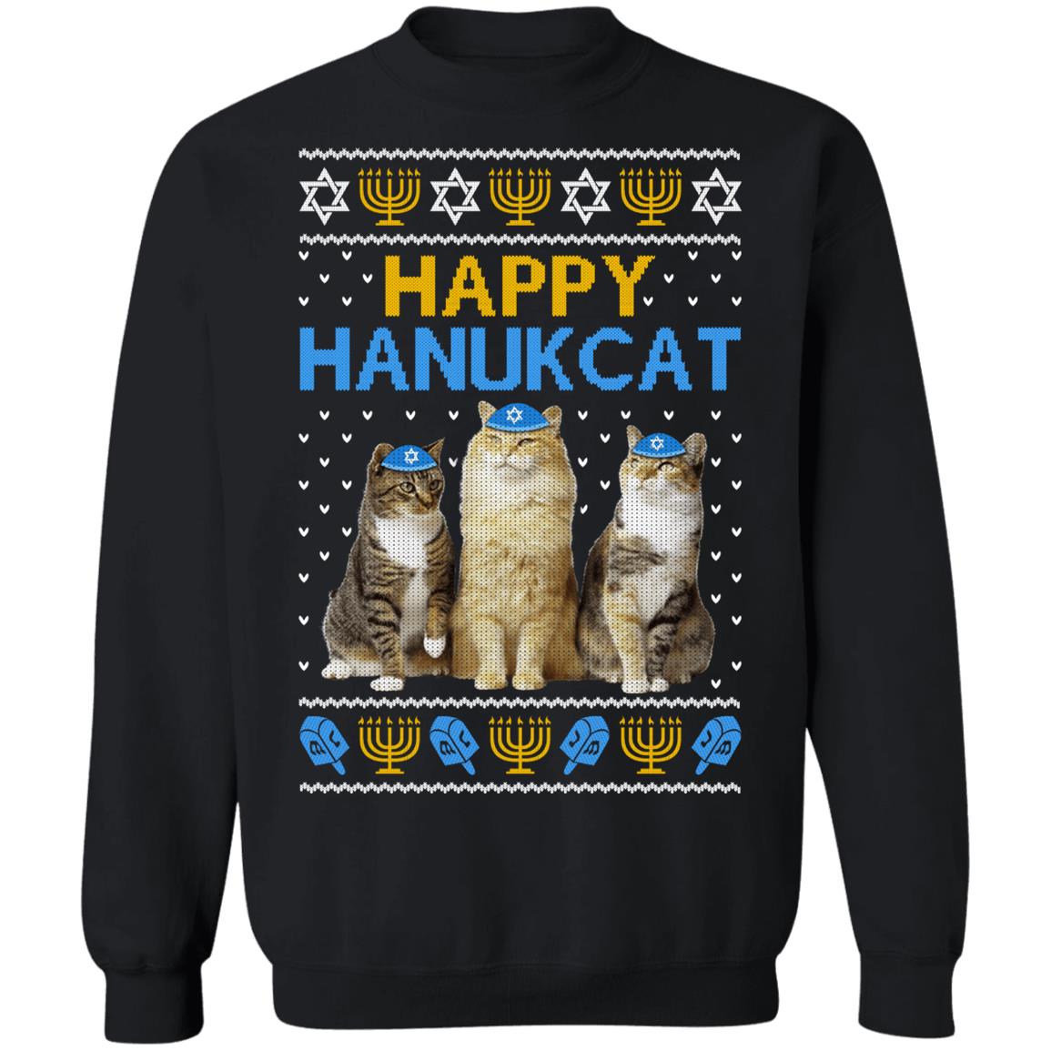 Happy Hanukcat T-Shirt & Sweatshirt | Teecentury.com