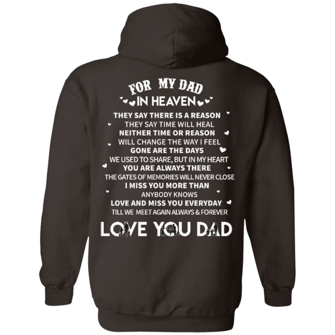 Dad in heaven hoodie new arrivals