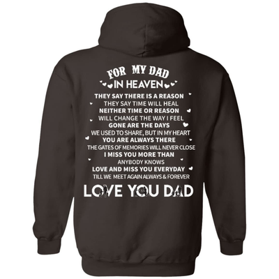For My Dad In Heaven T-Shirt & Hoodie | Teecentury.com