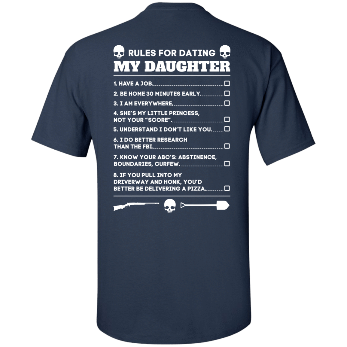 Rules For Dating My Daughter Funny T-Shirt & Hoodie | Teecentury.com