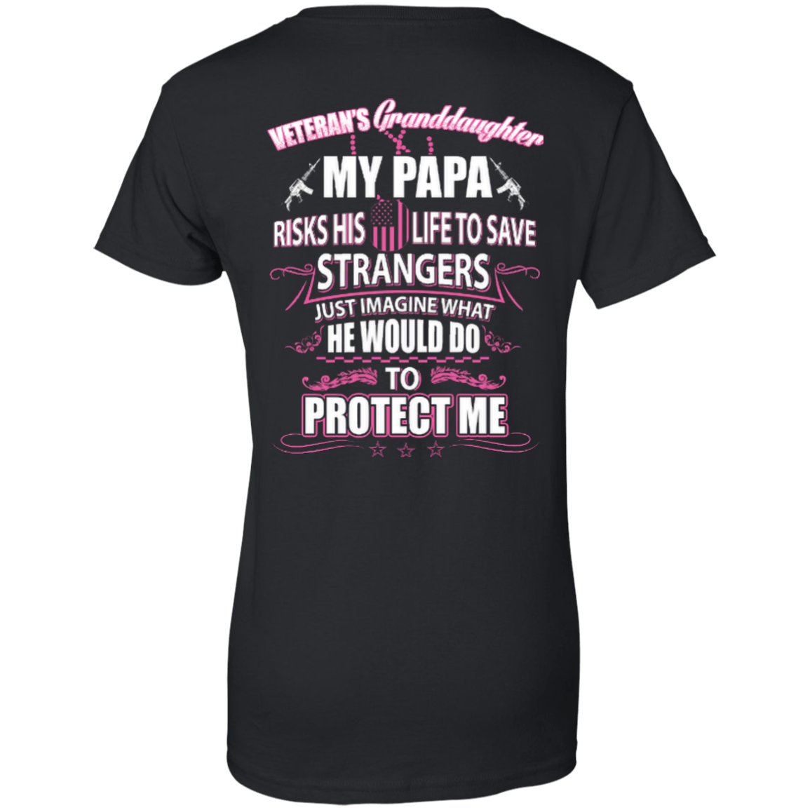Veteran's Granddaughter My Papa Risks His Life To Save Strangers T-Shirt & Hoodie | Teecentury.com