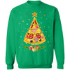 Pizza Christmas Pizza Slice Funny Christmas Tree T-Shirt & Sweatshirt | Teecentury.com