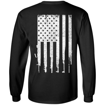 Rifle American Gun Flag T-Shirt & Hoodie | Teecentury.com