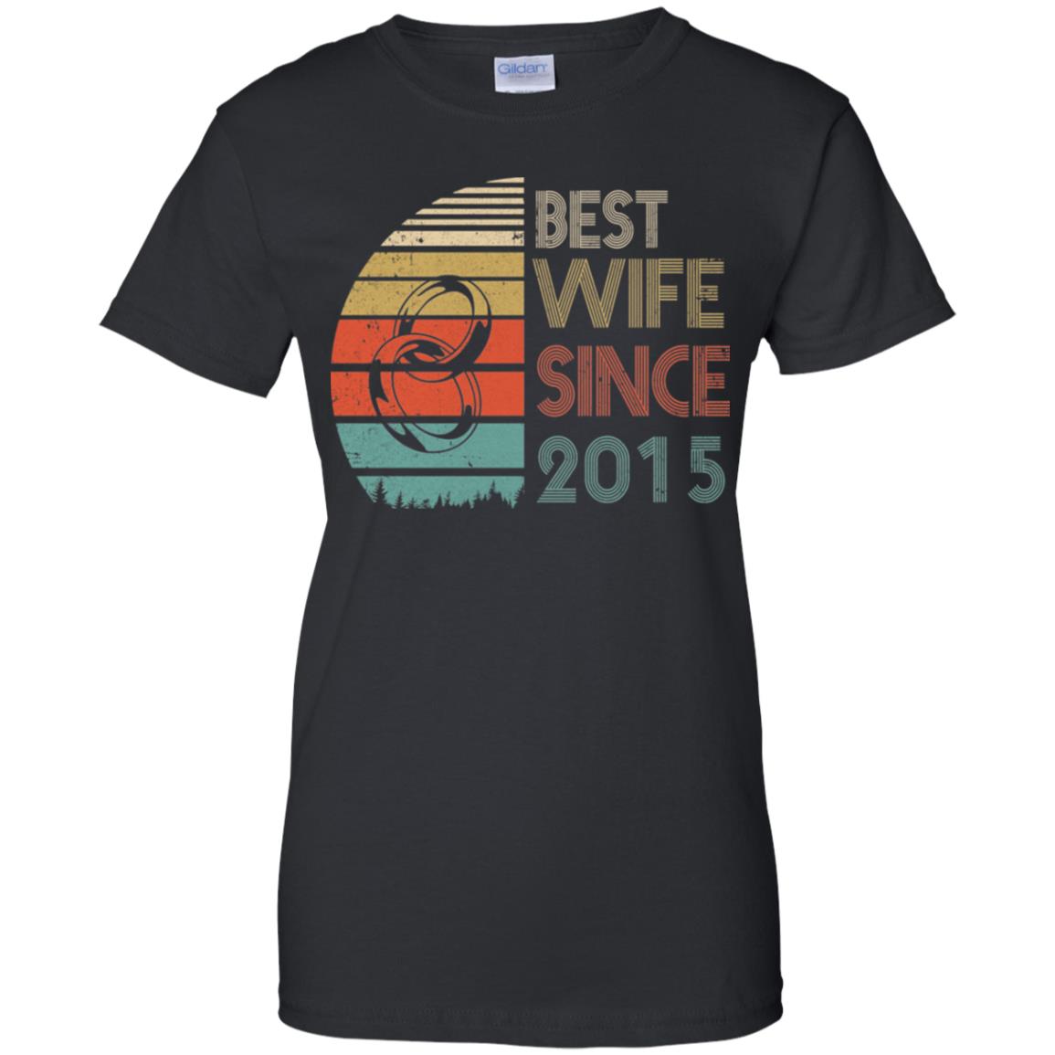 7th Wedding Anniversary Gifts Best Wife Since 2015 T-Shirt & Hoodie | Teecentury.com