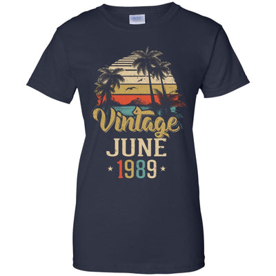 Retro Classic Vintage June 1989 33th Birthday Gift T-Shirt & Hoodie | Teecentury.com