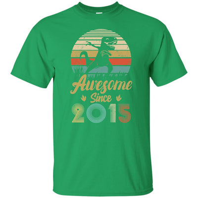 Awesome Since 2015 7th Years Old Dinosaur Birthday Gift Youth Youth Shirt | Teecentury.com