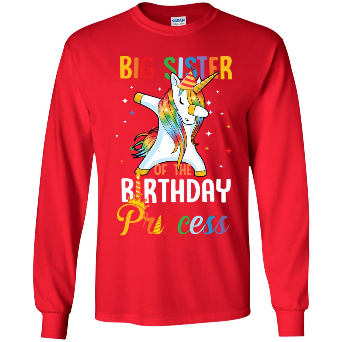 Proud Big Sister Of A Birthday Princess Unicorn Dab Youth Youth Shirt | Teecentury.com
