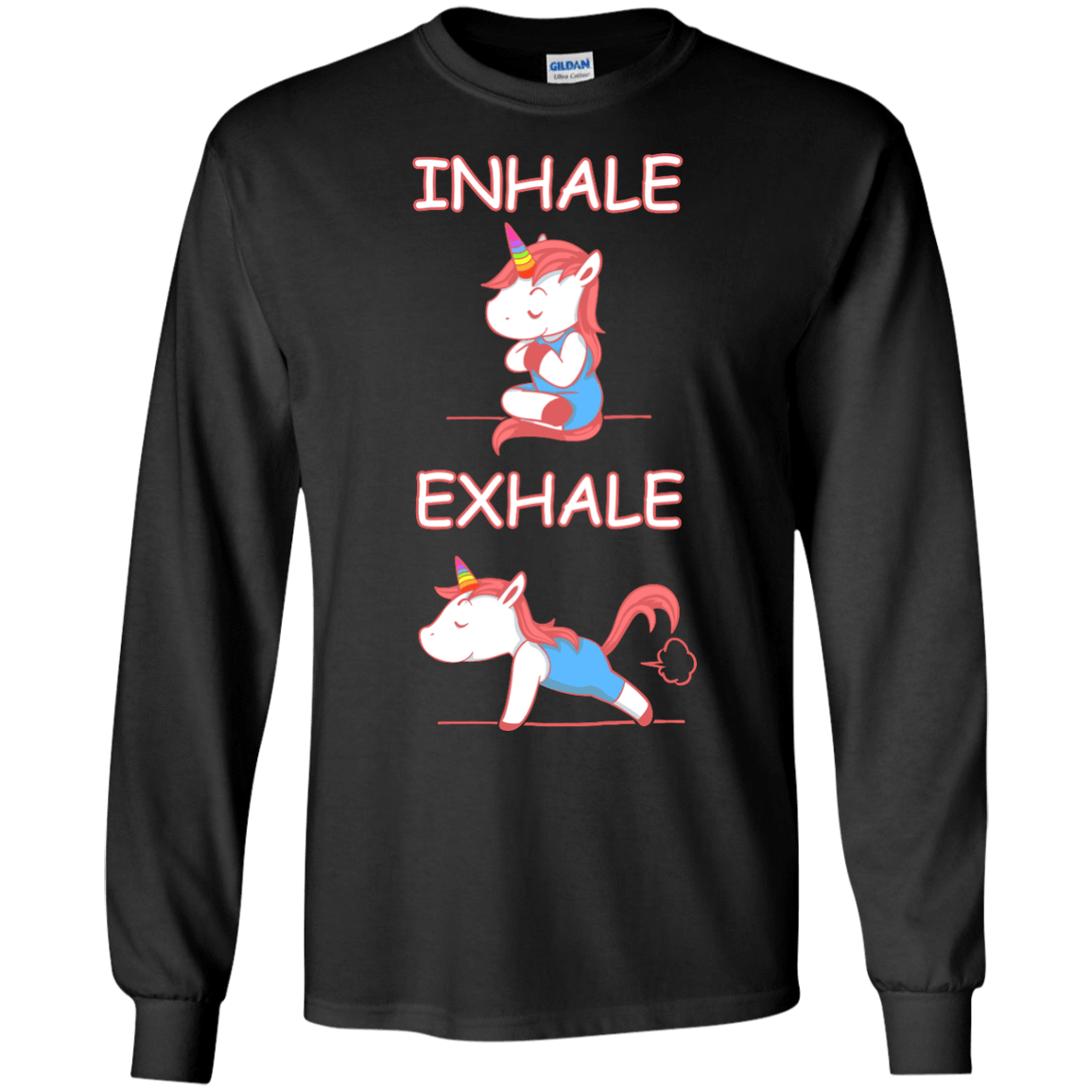 Yoga Unicorn Inhale Exhale T-Shirt & Hoodie | Teecentury.com