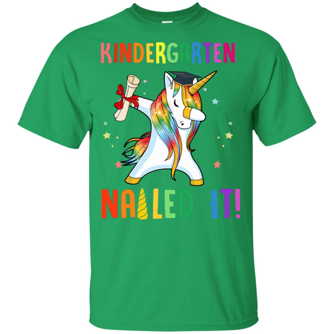 Dabbing Kindergarten Unicorn Nailed It Graduation Class Of 2022 Youth Youth Shirt | Teecentury.com