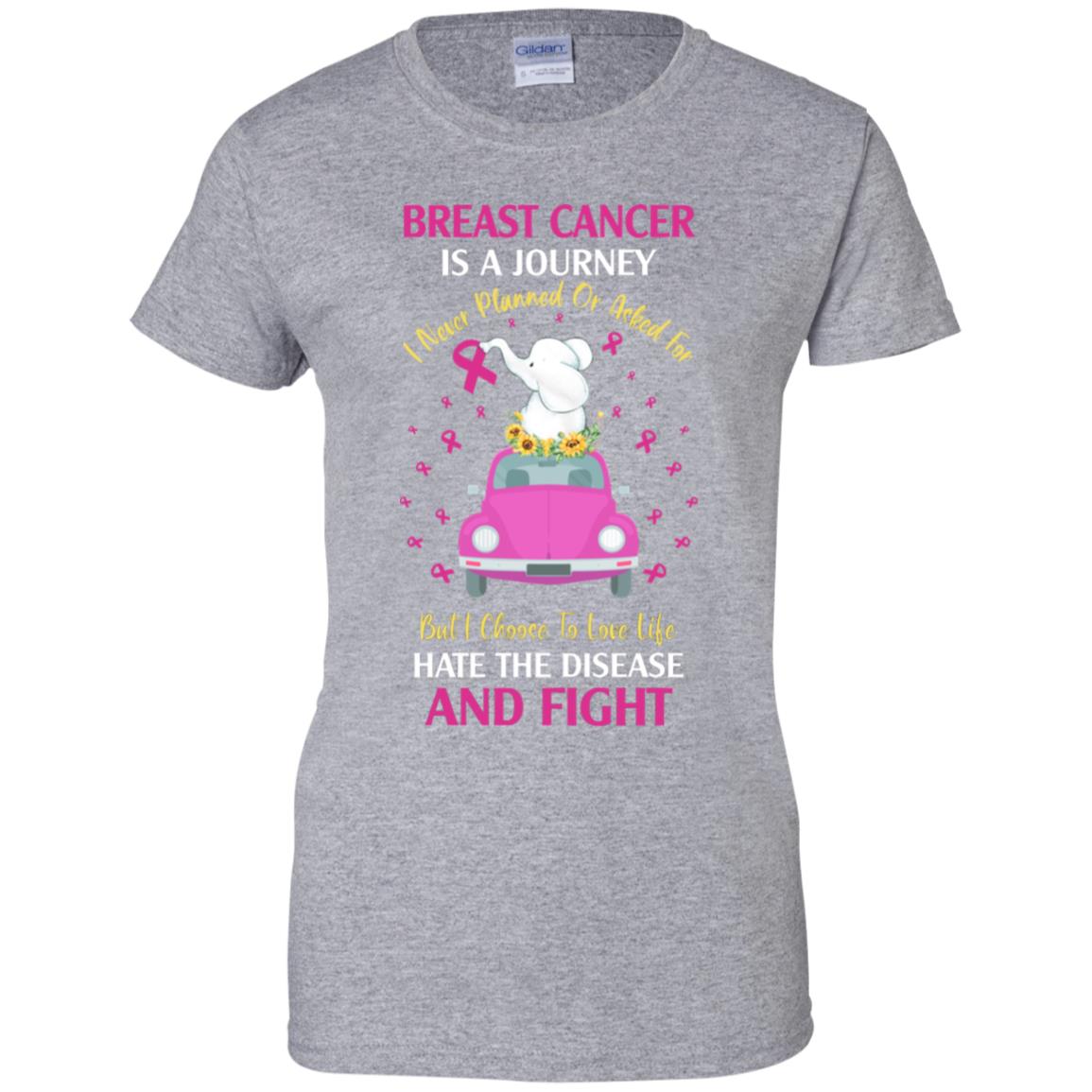 Breast Cancer Awareness Is A Journey T-Shirt & Hoodie | Teecentury.com