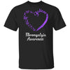 Butterfly Believe Fibromyalgia Awareness Ribbon Gifts T-Shirt & Hoodie | Teecentury.com