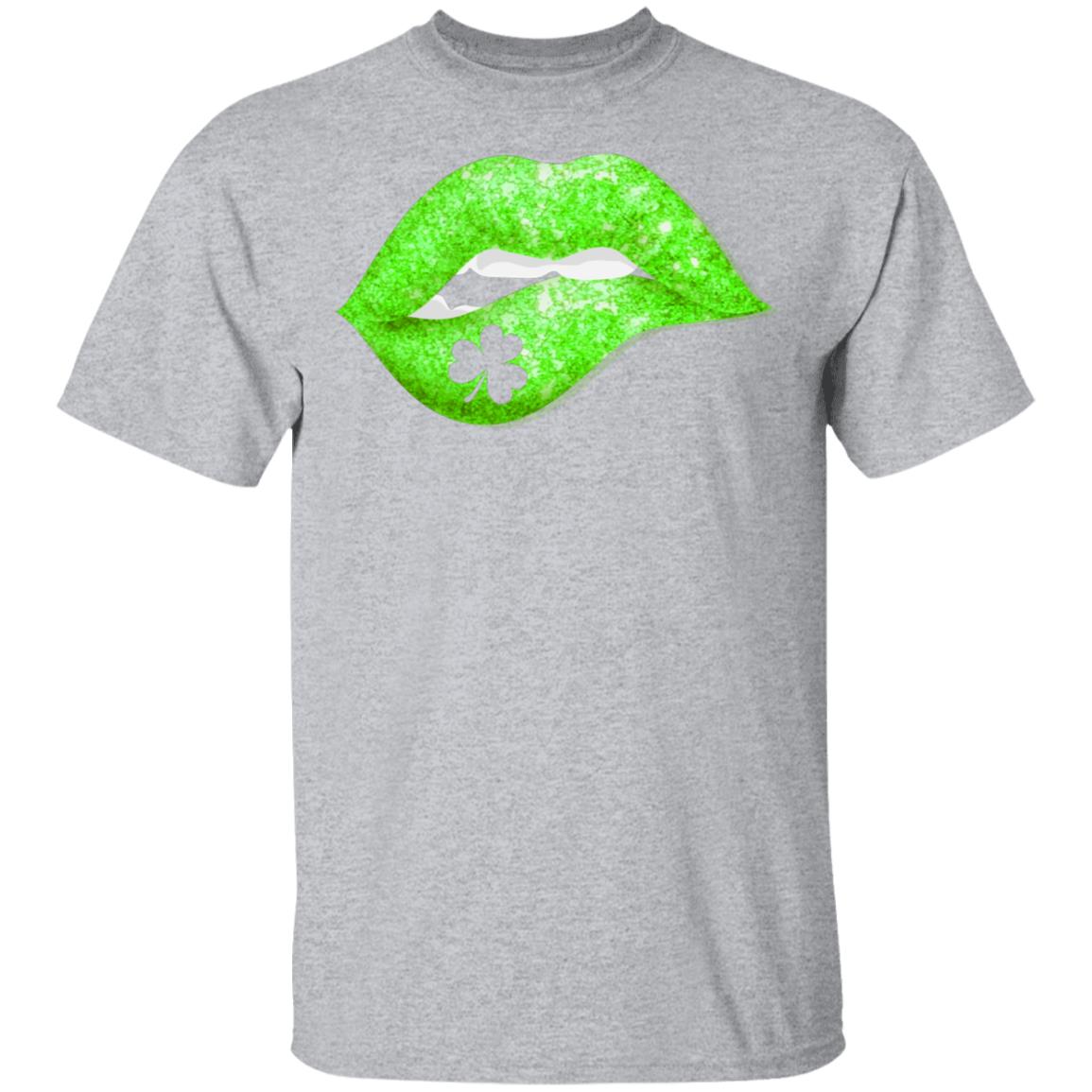 Kiss Me I'm Irish Lips St Patricks Day T-Shirt & Hoodie | Teecentury.com