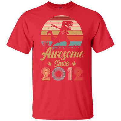 Awesome Since 2012 10th Years Old Dinosaur Birthday Gift Youth Youth Shirt | Teecentury.com