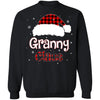 Santa Granny Claus Red Plaid Family Pajamas Christmas Gift T-Shirt & Sweatshirt | Teecentury.com