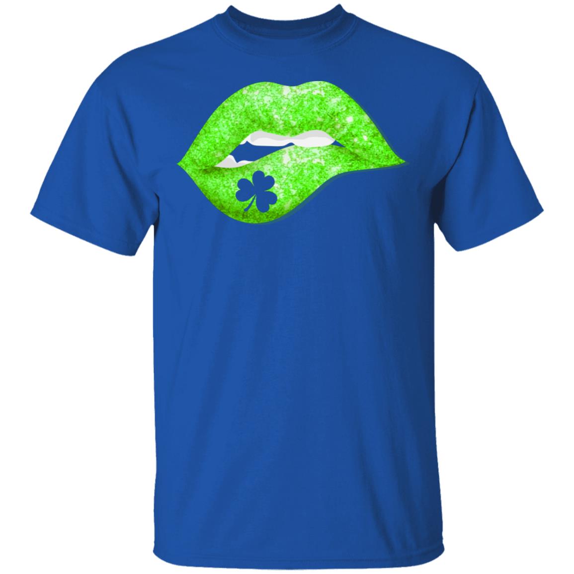 Kiss Me I'm Irish Lips St Patricks Day T-Shirt & Hoodie | Teecentury.com