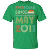 Awesome Since May 2011 Vintage 11th Birthday Gifts Youth Youth Shirt | Teecentury.com