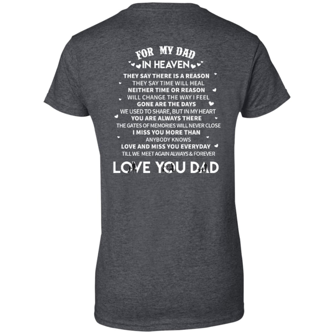 For My Dad In Heaven T-Shirt & Hoodie | Teecentury.com