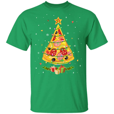 Pizza Christmas Pizza Slice Funny Christmas Tree T-Shirt & Sweatshirt | Teecentury.com