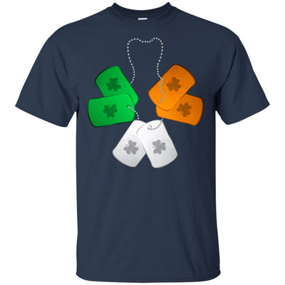 Shamrock Dogtag Soldier Army St Patrick's Day T-Shirt & Hoodie | Teecentury.com