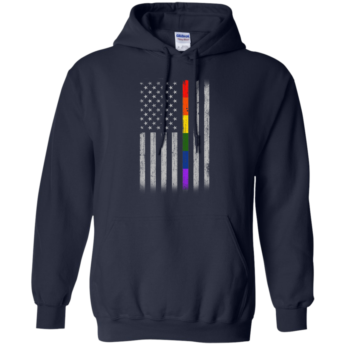 Rainbow Lesbian Gay Pride LGBT America Flag T-Shirt & Hoodie | Teecentury.com