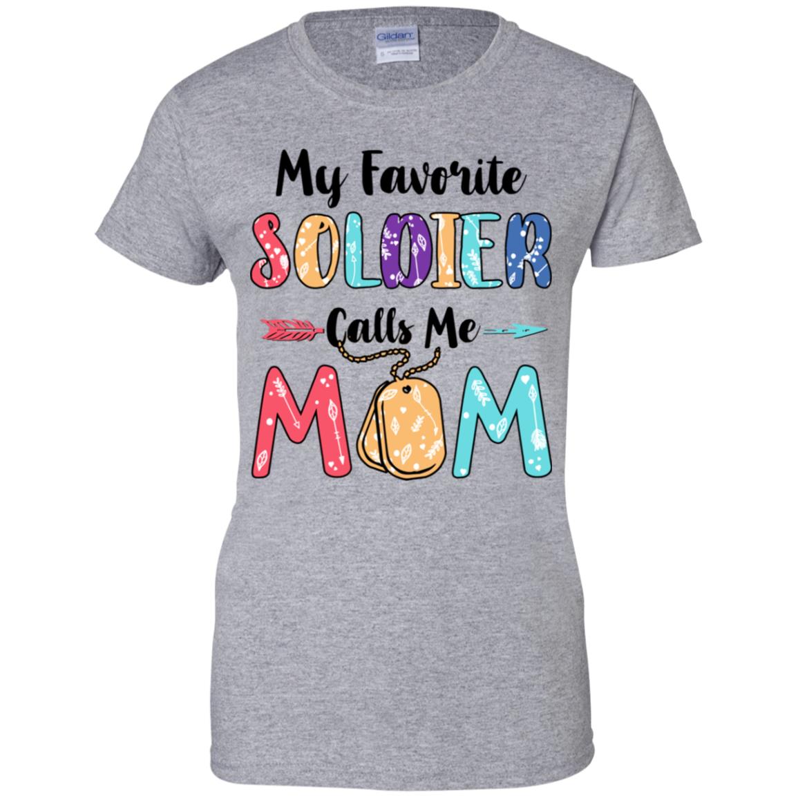 My Favorite Soldier Calls Me Mom Mothers Day Gift T-Shirt & Hoodie | Teecentury.com