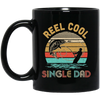 Vintage Reel Cool Single Dad Fish Fishing Father's Day Gift Mug Coffee Mug | Teecentury.com