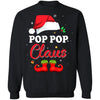 Santa Pop Pop Claus Matching Family Pajamas Christmas Gifts T-Shirt & Sweatshirt | Teecentury.com