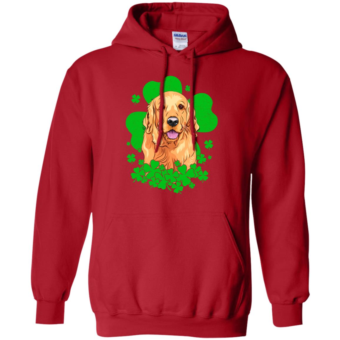 Golden Retriever St. Patrick's Day Clovers T-Shirt & Hoodie | Teecentury.com