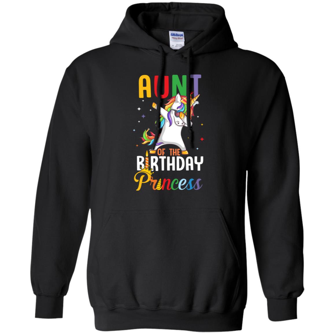 Aunt Of The Birthday Girl Dabbing Unicorn Party T-Shirt & Hoodie | Teecentury.com