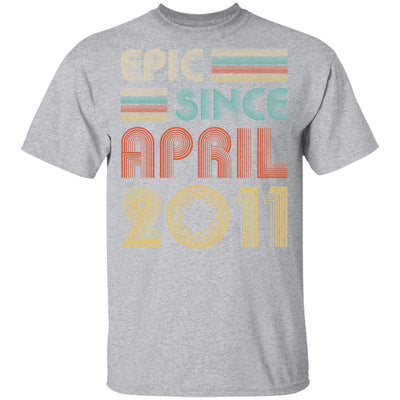 Epic Since April 2011 Vintage 11th Birthday Gifts Youth Youth Shirt | Teecentury.com