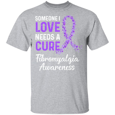 Someone I Love Needs Cure Fibromyalgia Awareness Warrior T-Shirt & Hoodie | Teecentury.com