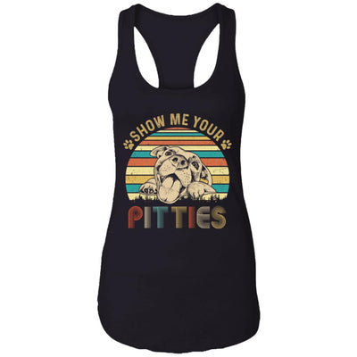 Show Me Your Pitties Retro Vintage Pitbull Lover Gift T-Shirt & Tank Top | Teecentury.com