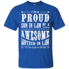 I'm A Proud Son In Law Of A Freaking Awesome Mother In Law T-Shirt & Hoodie | Teecentury.com