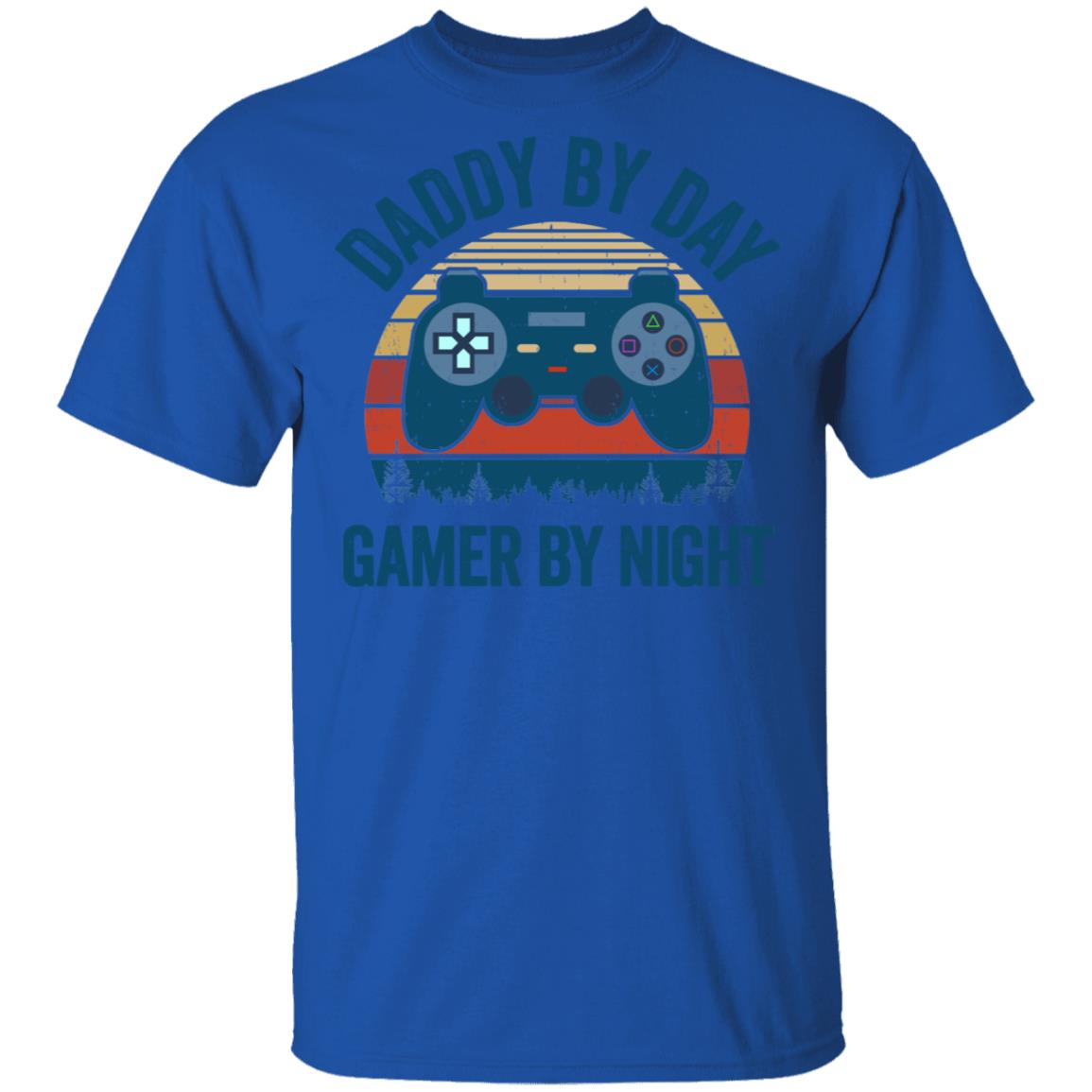Daddy By Day Gamer By Night Funny Video Game T-Shirt & Hoodie | Teecentury.com