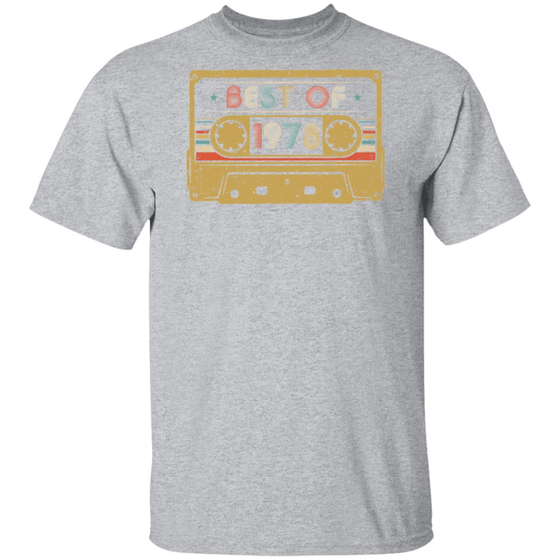 Vintage Cassette Best Of 1978 44th Cassette Birthday Gifts T-Shirt & Hoodie | Teecentury.com