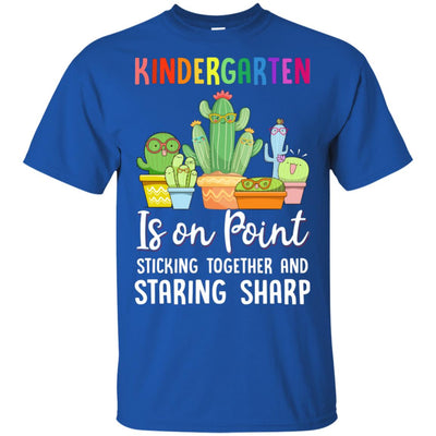 Kindergarten Is On Point 1St Day Of School Cactus Teacher T-Shirt & Hoodie | Teecentury.com