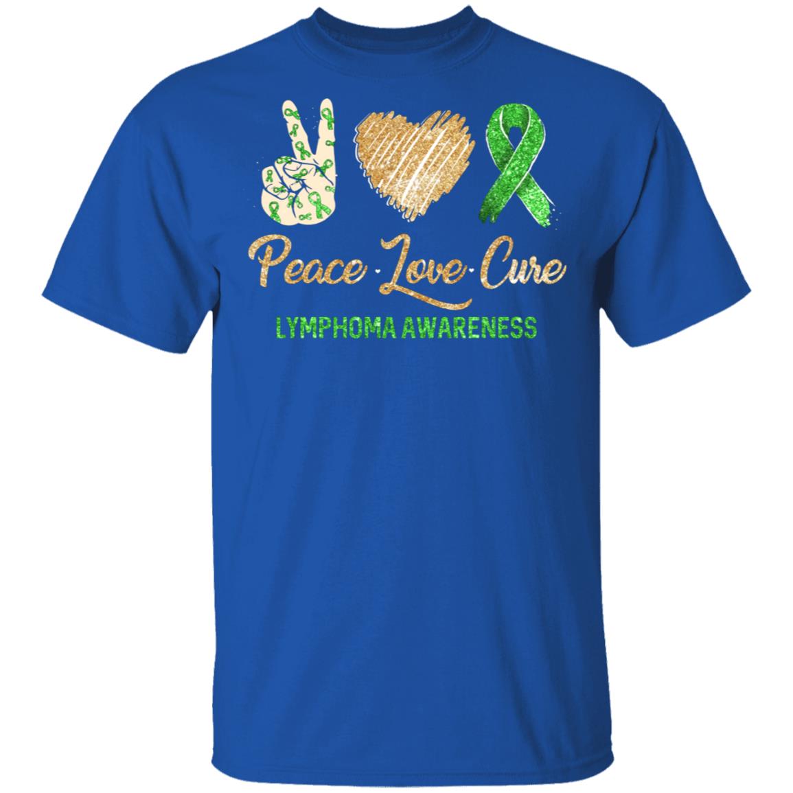 Peace Love Cure Lymphoma Awareness T-Shirt & Hoodie | Teecentury.com