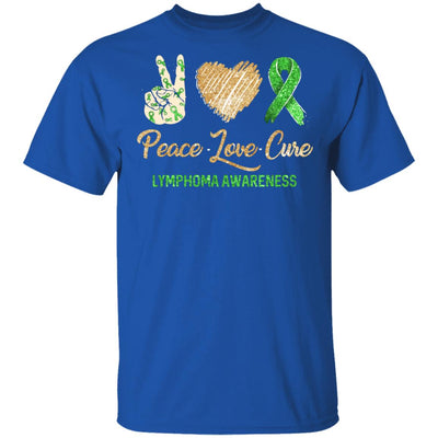 Peace Love Cure Lymphoma Awareness T-Shirt & Hoodie | Teecentury.com