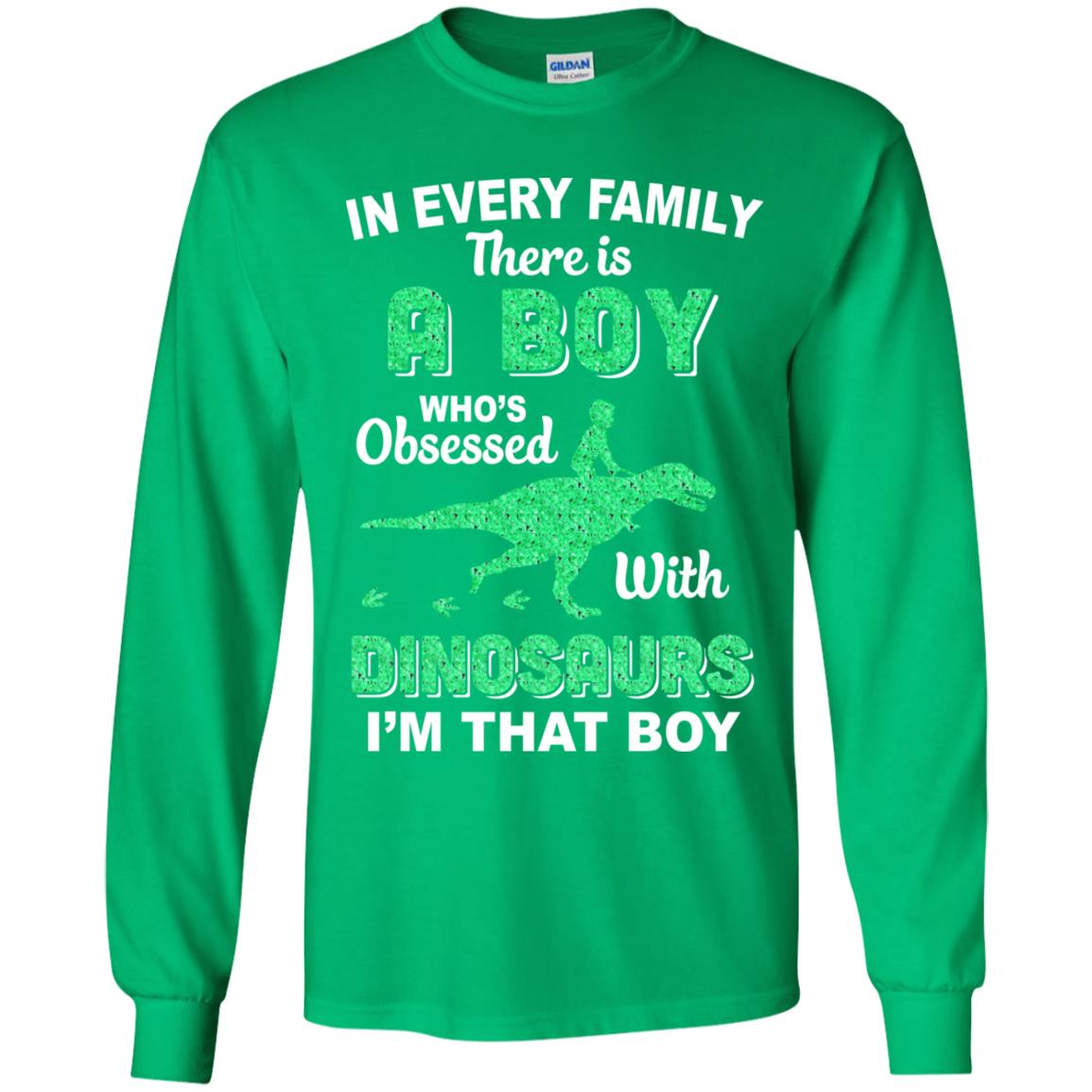 A Boy Who's Obsessed With Dinosaurs I Am That Boy Kids Youth Youth Shirt | Teecentury.com