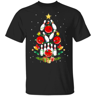 Funny Bowling Christmas Tree Light Xmas Gift T-Shirt & Sweatshirt | Teecentury.com