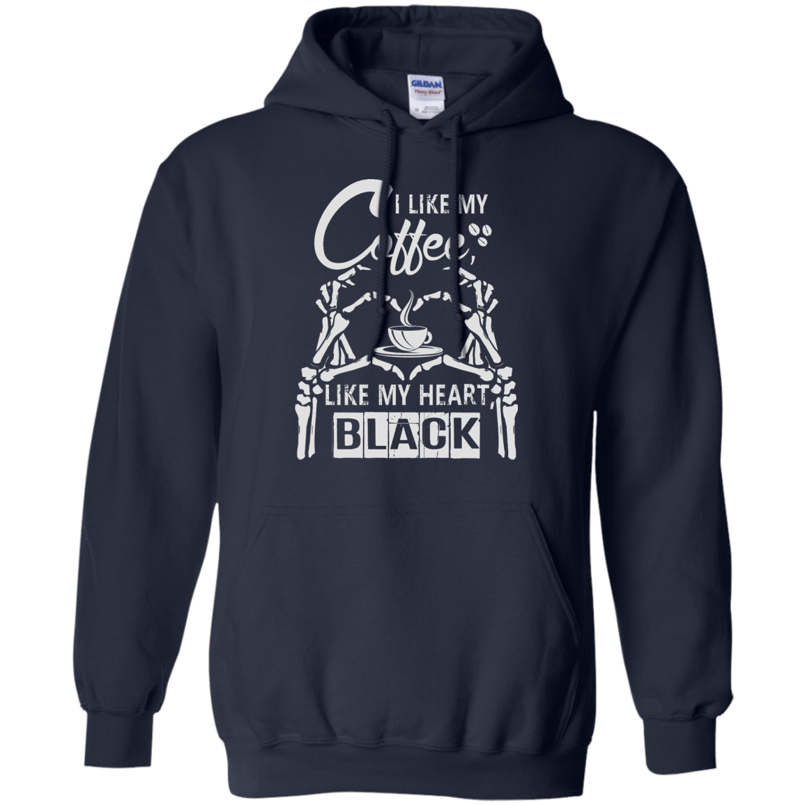 I Like My Coffee Like My Heart Black T-Shirt & Hoodie | Teecentury.com