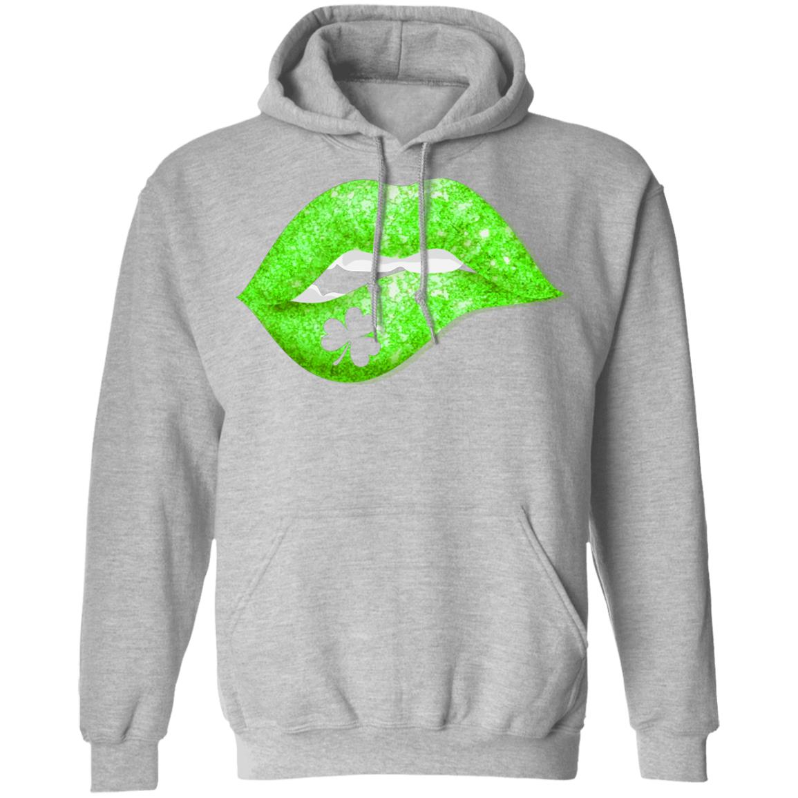 Kiss Me I'm Irish Lips St Patricks Day T-Shirt & Hoodie | Teecentury.com