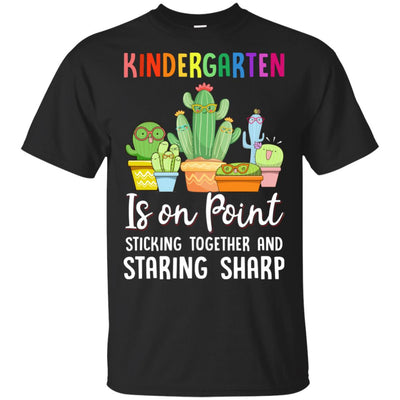 Kindergarten Is On Point 1St Day Of School Cactus Teacher T-Shirt & Hoodie | Teecentury.com