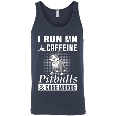 I Run On Caffeine Pitbulls And Cuss Words T-Shirt & Hoodie | Teecentury.com