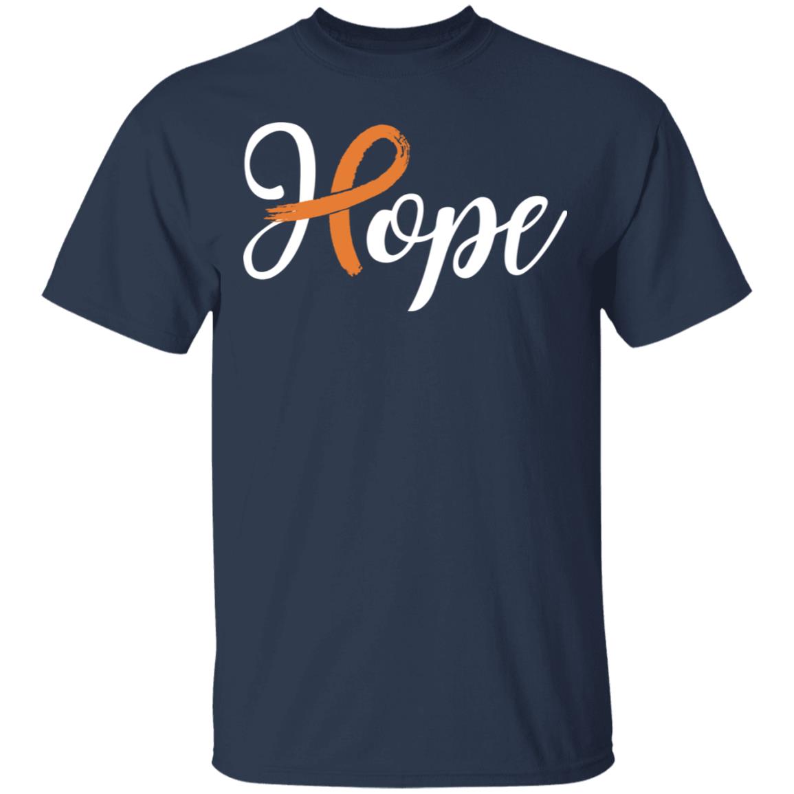 Multiple Sclerosis Leukemia Awareness Orange Ribbon Hope T-Shirt & Hoodie | Teecentury.com