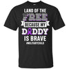 Military Child Month Purple Up Free Brave Dad Pride Youth Youth Shirt | Teecentury.com