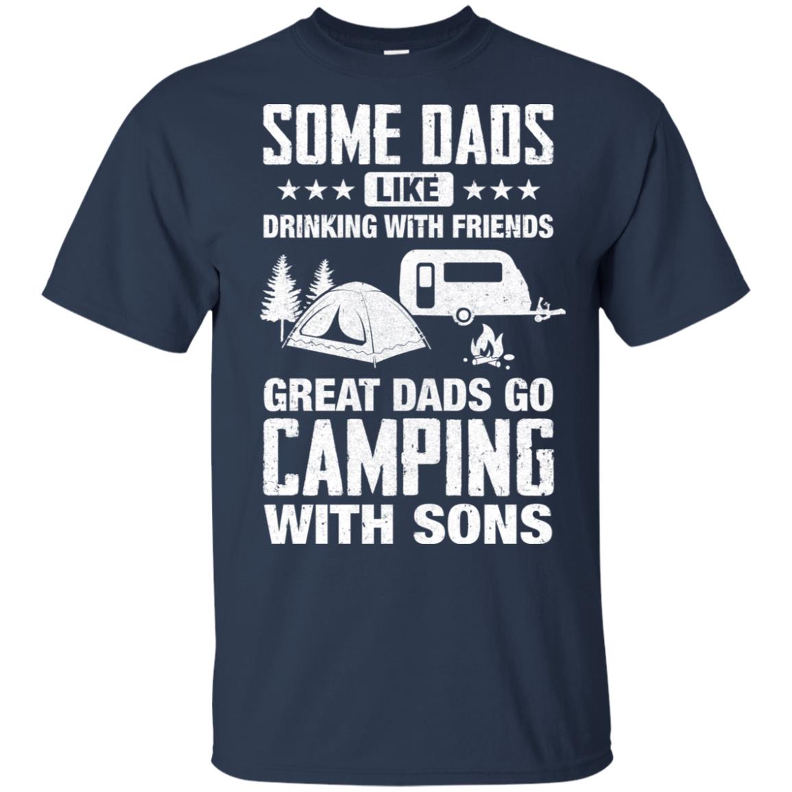 Great Dad Go Camping With Sons Father Day Gift T-Shirt & Hoodie | Teecentury.com